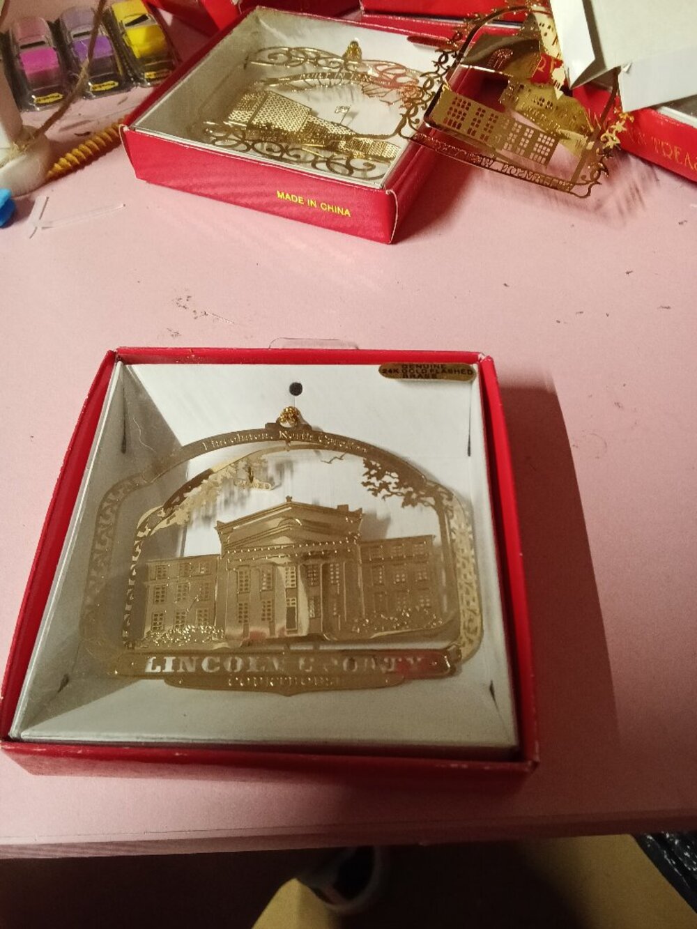 Nation's Treasures Brass Ornament Lincoln County Courthouse